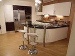 Geosfera cucina moderna tonda bianca rovere moro (2) 